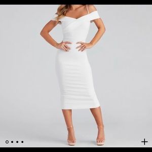 White dress bridal shower